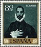 Spain 1961 El Greco 80 CTS Green Edifil 1333. España 1961 1333. Uploaded by susofe